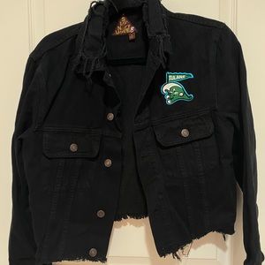 Black jean jacket